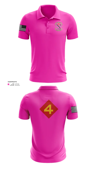 Short Sleeve Performance Polo, 14th Marine regiment 4th Marine corps division, , Teamtime, Team time, sublimation, custom sports apparel, team uniforms, spirit wear, spiritwear, sports uniforms, custom shirts, team store, custom team store, fundraiser sports, apparel fundraiser