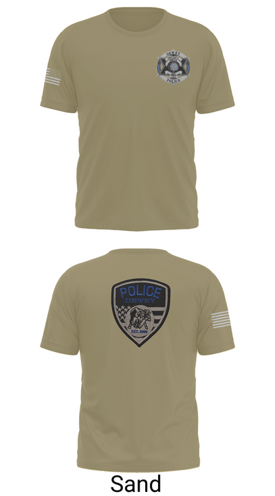 Dewey Police Department 16354640 Short Sleeve Performance Shirt - 91