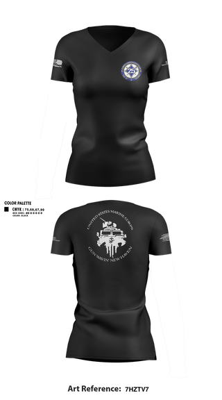 Womens Short Sleeve Vneck Shirt, Maintenance Service Company, Marines, Teamtime, Team time, sublimation, custom sports apparel, team uniforms, spirit wear, spiritwear, sports uniforms, custom shirts, team store, custom team store, fundraiser sports, apparel fundraiser