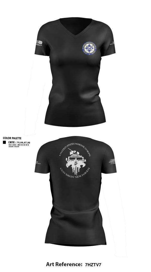 Womens Short Sleeve Vneck Shirt, Maintenance Service Company, Marines, Teamtime, Team time, sublimation, custom sports apparel, team uniforms, spirit wear, spiritwear, sports uniforms, custom shirts, team store, custom team store, fundraiser sports, apparel fundraiser
