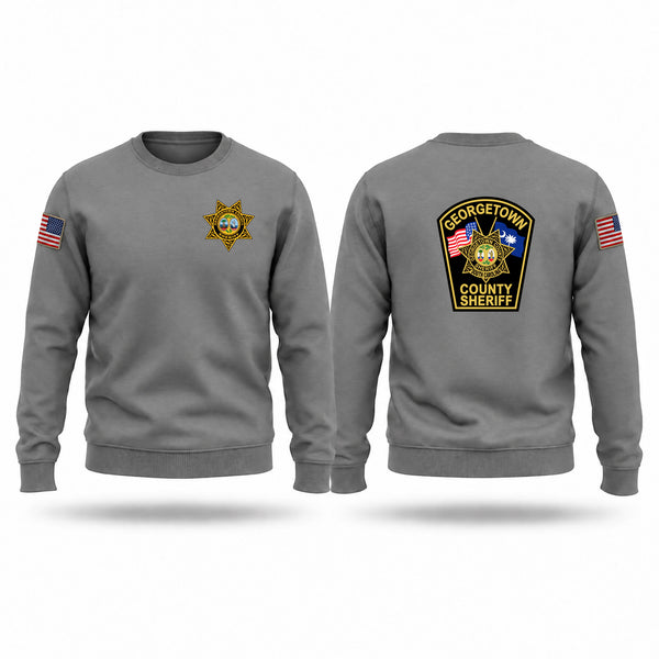 Crew Neck Sweatshirt, Georgetown County Sheriffs Office, Police, Teamtime, Team time, sublimation, custom sports apparel, team uniforms, spirit wear, spiritwear, sports uniforms, custom shirts, team store, custom team store, fundraiser sports, apparel fundraiser