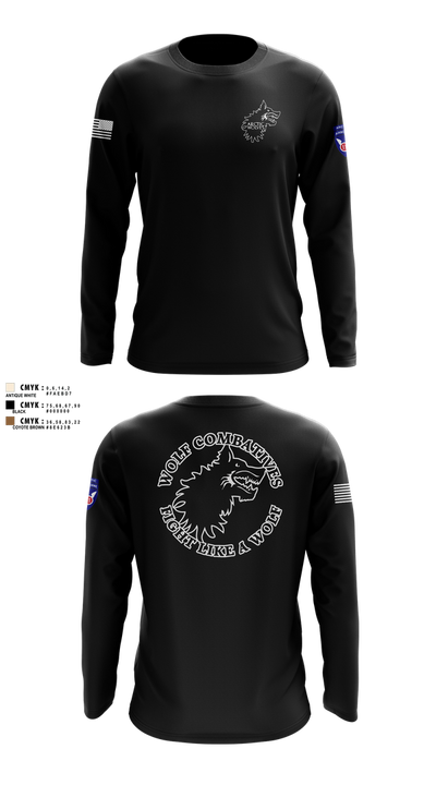 Wolf Combatives Long Sleeve Performance Shirt 100