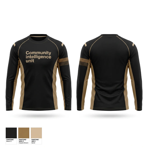 Long Sleeve Performance Shirt, Community intelligence unit, , Teamtime, Team time, sublimation, custom sports apparel, team uniforms, spirit wear, spiritwear, sports uniforms, custom shirts, team store, custom team store, fundraiser sports, apparel fundraiser