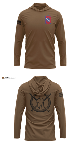 Long Sleeve Hooded Sun Shirt, Cco 2-153, National Guard, Teamtime, Team time, sublimation, custom sports apparel, team uniforms, spirit wear, spiritwear, sports uniforms, custom shirts, team store, custom team store, fundraiser sports, apparel fundraiser