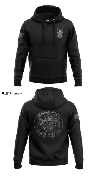 Hoodie, Markham Police K9 Unit, Police, Teamtime, Team time, sublimation, custom sports apparel, team uniforms, spirit wear, spiritwear, sports uniforms, custom shirts, team store, custom team store, fundraiser sports, apparel fundraiser