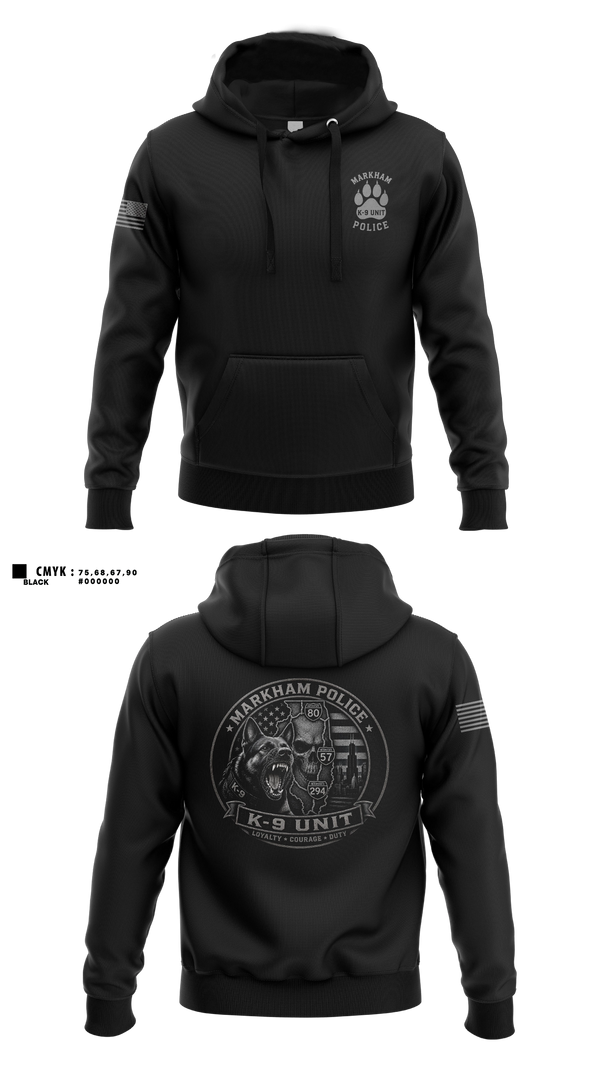 Hoodie, Markham Police K9 Unit, Police, Teamtime, Team time, sublimation, custom sports apparel, team uniforms, spirit wear, spiritwear, sports uniforms, custom shirts, team store, custom team store, fundraiser sports, apparel fundraiser