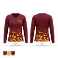 California Prestige University Women's Long Sleeve V-neck Shirt - 1
