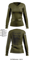 214 Intel 6643892 Women's Long Sleeve V-neck Shirt - 1