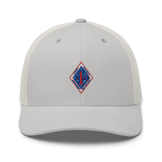 1st Combat Engineer Battalion 65310985 Retro Trucker Hat | Yupoong 6606