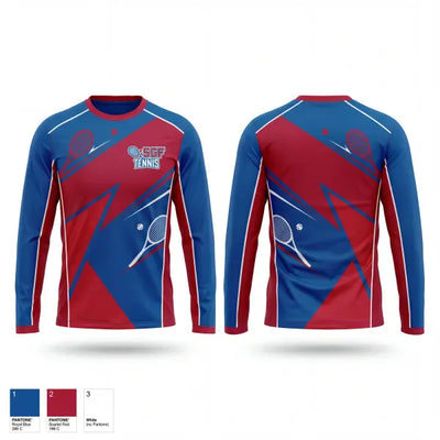 South Glens Falls Senior High School Tennis 41350281 Long Sleeve Performance Shirt 1