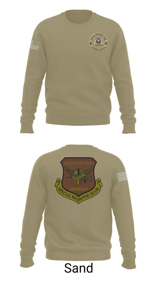 Crew Neck Sweatshirt, Evangeline Parish Sheriffs Office S.R.T, Police, Teamtime, Team time, sublimation, custom sports apparel, team uniforms, spirit wear, spiritwear, sports uniforms, custom shirts, team store, custom team store, fundraiser sports, apparel fundraiser