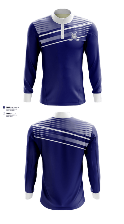 Rockland High School Golf 33140596 Quarter Zip Jacket - 100