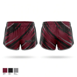 Womens Shorts, Warriors, Softball, Teamtime, Team time, sublimation, custom sports apparel, team uniforms, spirit wear, spiritwear, sports uniforms, custom shirts, team store, custom team store, fundraiser sports, apparel fundraiser