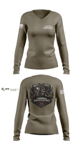 Vance County Sheriff Office Criminal Investigations Division 65049764 Women's Long Sleeve V-neck Shirt - 1