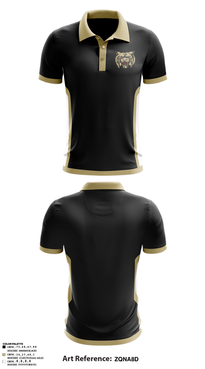 Rison Wildcats Short Sleeve Performance Polo - 12