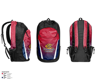 Gear Bag, Clarksville Wildcats, Men's Lacrosse, Teamtime, Team time, sublimation, custom sports apparel, team uniforms, spirit wear, spiritwear, sports uniforms, custom shirts, team store, custom team store, fundraiser sports, apparel fundraiser