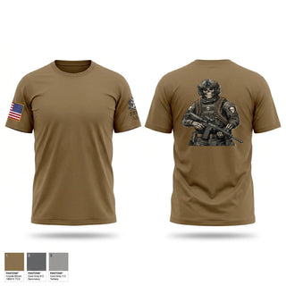 Old School Cotton Feel Shirt, Ammunition Supply Point, National Guard, Teamtime, Team time, sublimation, custom sports apparel, team uniforms, spirit wear, spiritwear, sports uniforms, custom shirts, team store, custom team store, fundraiser sports, apparel fundraiser