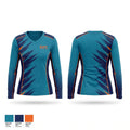 RVFC Women's Long Sleeve V-neck Shirt - 1