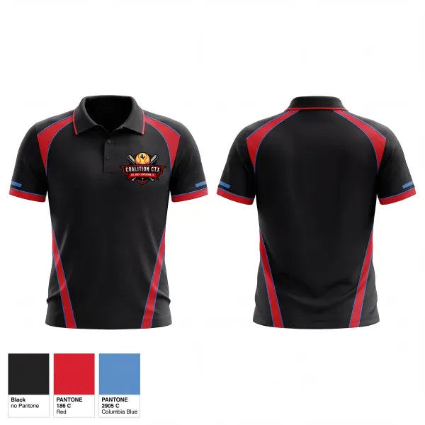 Short Sleeve Performance Polo, Coalition CTX, Softball, Teamtime, Team time, sublimation, custom sports apparel, team uniforms, spirit wear, spiritwear, sports uniforms, custom shirts, team store, custom team store, fundraiser sports, apparel fundraiser