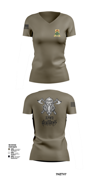 3/278 ACR 4472846 Women's Short Sleeve V-neck Shirt - 102