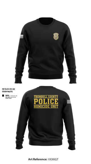 Crew Neck Sweatshirt, Trumbull County Homicide Investigation and Prosecution Unit, , Teamtime, Team time, sublimation, custom sports apparel, team uniforms, spirit wear, spiritwear, sports uniforms, custom shirts, team store, custom team store, fundraiser sports, apparel fundraiser
