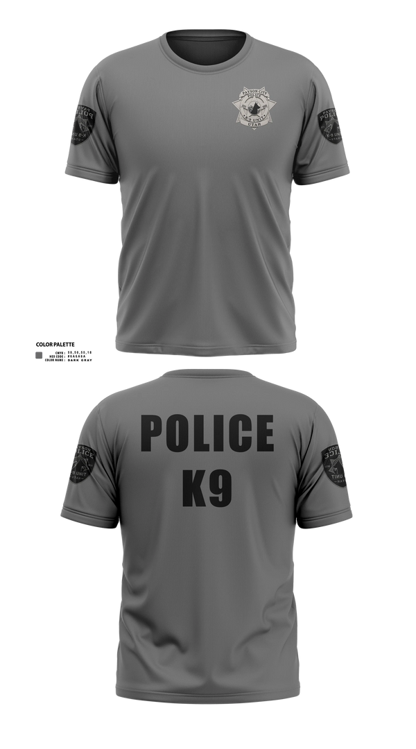 Old School Cotton Feel Shirt, K9, Police, Teamtime, Team time, sublimation, custom sports apparel, team uniforms, spirit wear, spiritwear, sports uniforms, custom shirts, team store, custom team store, fundraiser sports, apparel fundraiser