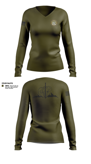 Womens Long Sleeve Vneck Shirt, Denver Special Response Team, Police, Teamtime, Team time, sublimation, custom sports apparel, team uniforms, spirit wear, spiritwear, sports uniforms, custom shirts, team store, custom team store, fundraiser sports, apparel fundraiser