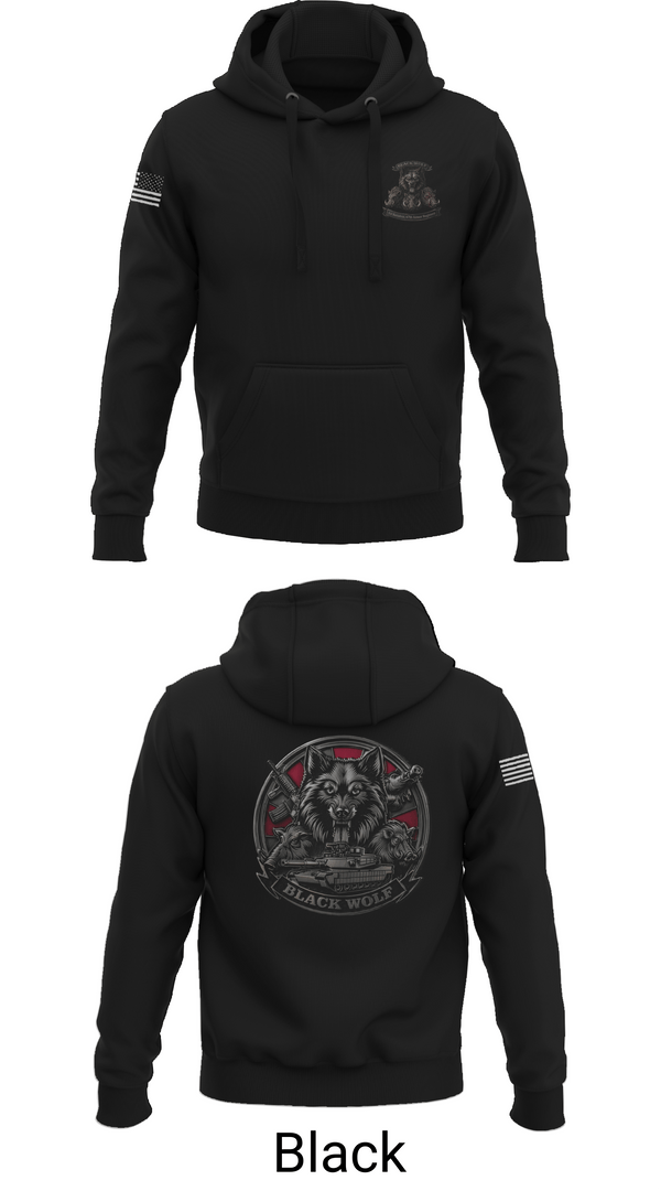 Hoodie, Black Wolf Company, 3-67 AR, Army, Teamtime, Team time, sublimation, custom sports apparel, team uniforms, spirit wear, spiritwear, sports uniforms, custom shirts, team store, custom team store, fundraiser sports, apparel fundraiser