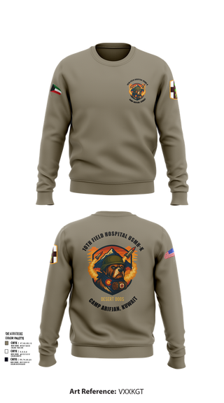 Crew Neck Sweatshirt, 10th Field Hospital (FWD), , Teamtime, Team time, sublimation, custom sports apparel, team uniforms, spirit wear, spiritwear, sports uniforms, custom shirts, team store, custom team store, fundraiser sports, apparel fundraiser