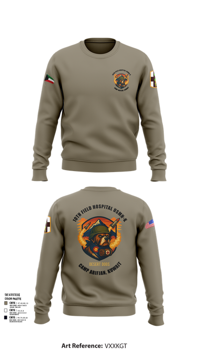 10th Field Hospital (FWD) 73609367 Crew Neck Sweatshirt - 105