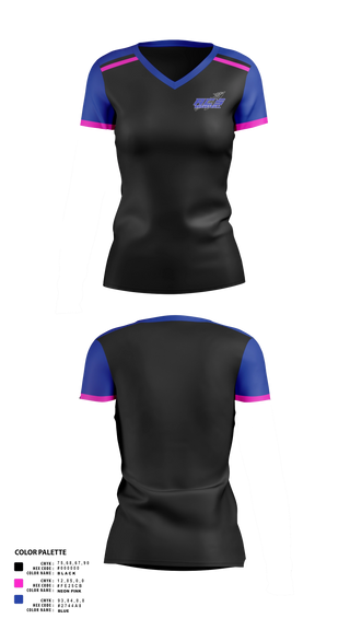 Womens Short Sleeve Vneck Shirt, Warriors, Women's Basketball, Teamtime, Team time, sublimation, custom sports apparel, team uniforms, spirit wear, spiritwear, sports uniforms, custom shirts, team store, custom team store, fundraiser sports, apparel fundraiser