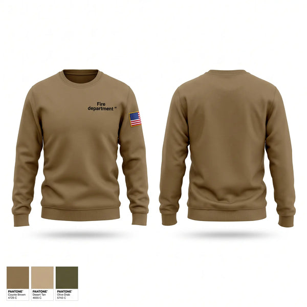 Crew Neck Sweatshirt, Fire department, Fire Department, Teamtime, Team time, sublimation, custom sports apparel, team uniforms, spirit wear, spiritwear, sports uniforms, custom shirts, team store, custom team store, fundraiser sports, apparel fundraiser