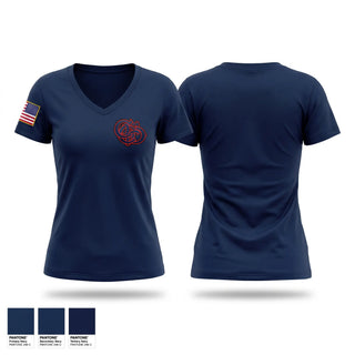 Womens Short Sleeve Vneck Shirt, Cypress Creek Fire Department, Fire Department, Teamtime, Team time, sublimation, custom sports apparel, team uniforms, spirit wear, spiritwear, sports uniforms, custom shirts, team store, custom team store, fundraiser sports, apparel fundraiser