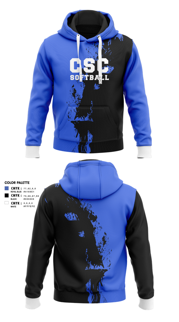 Hoodie, CSC Softball, Softball, Teamtime, Team time, sublimation, custom sports apparel, team uniforms, spirit wear, spiritwear, sports uniforms, custom shirts, team store, custom team store, fundraiser sports, apparel fundraiser