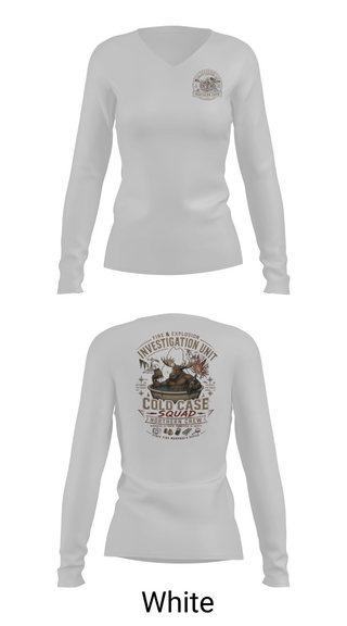 Womens Long Sleeve Vneck Shirt, FMO- North, Police, Teamtime, Team time, sublimation, custom sports apparel, team uniforms, spirit wear, spiritwear, sports uniforms, custom shirts, team store, custom team store, fundraiser sports, apparel fundraiser