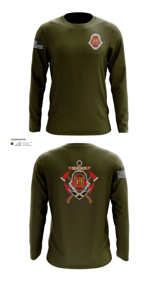 Long Sleeve Performance Shirt, Company 12, Fire Department, Teamtime, Team time, sublimation, custom sports apparel, team uniforms, spirit wear, spiritwear, sports uniforms, custom shirts, team store, custom team store, fundraiser sports, apparel fundraiser