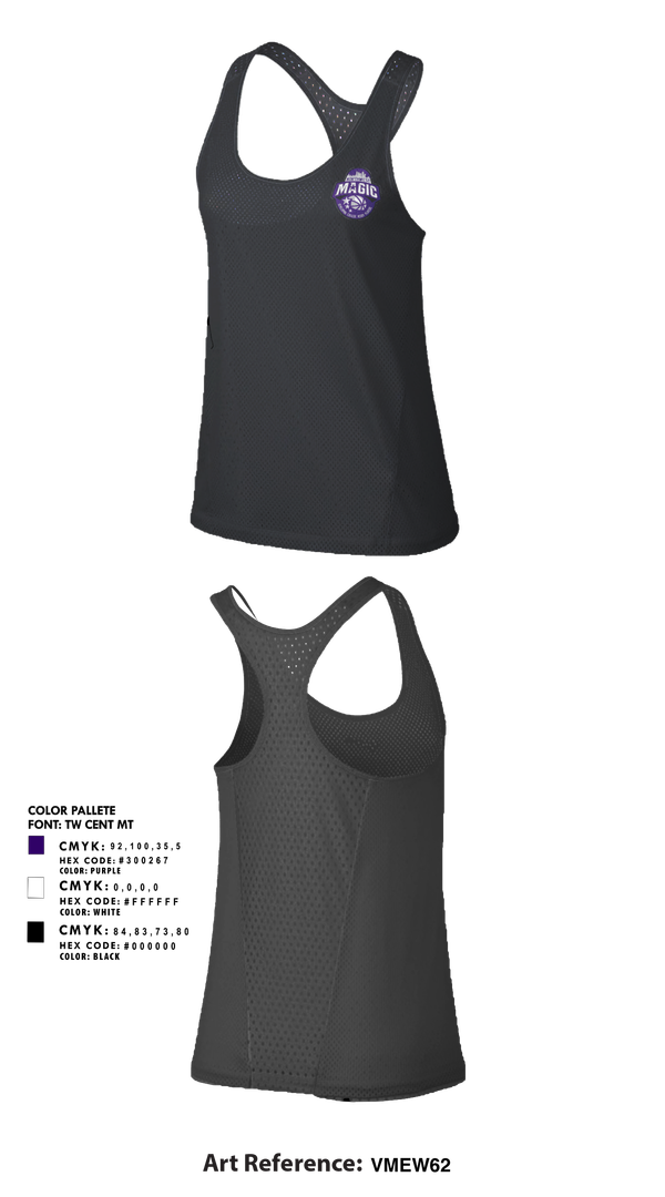 Tank Top, Northwest Magic Basketball, Women's Basketball, Teamtime, Team time, sublimation, custom sports apparel, team uniforms, spirit wear, spiritwear, sports uniforms, custom shirts, team store, custom team store, fundraiser sports, apparel fundraiser