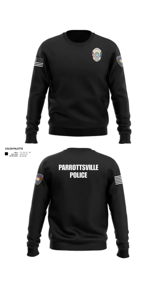 Crew Neck Sweatshirt, Parrottsville police, Police, Teamtime, Team time, sublimation, custom sports apparel, team uniforms, spirit wear, spiritwear, sports uniforms, custom shirts, team store, custom team store, fundraiser sports, apparel fundraiser
