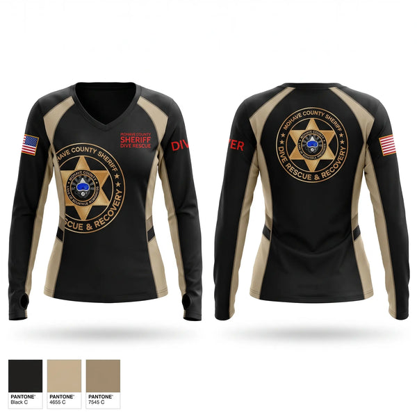 MOHAVE COUNTY SHERIFF DIVE RESCUE Old School Cotton Feel Shirt - 1