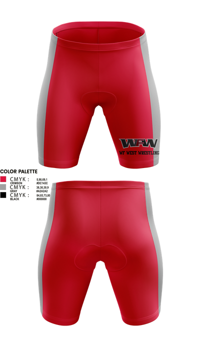 WF WEST WRESTLING 59688358 Men's Compression Shorts - 1