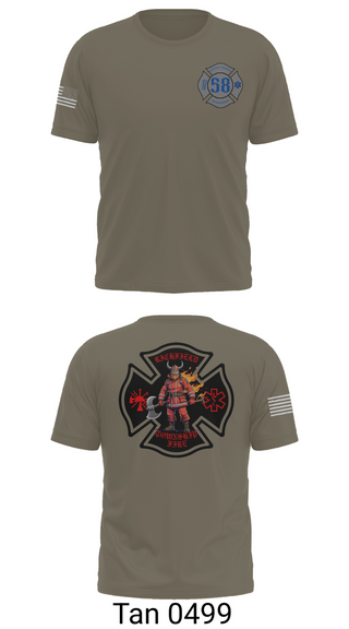 Short Sleeve Performance Shirt, Richfield Township Fire, Fire Department, Teamtime, Team time, sublimation, custom sports apparel, team uniforms, spirit wear, spiritwear, sports uniforms, custom shirts, team store, custom team store, fundraiser sports, apparel fundraiser