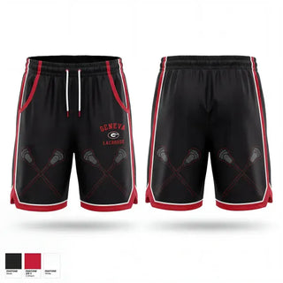 Athletic Shorts With Pockets, Geneva, Men's Lacrosse, Teamtime, Team time, sublimation, custom sports apparel, team uniforms, spirit wear, spiritwear, sports uniforms, custom shirts, team store, custom team store, fundraiser sports, apparel fundraiser