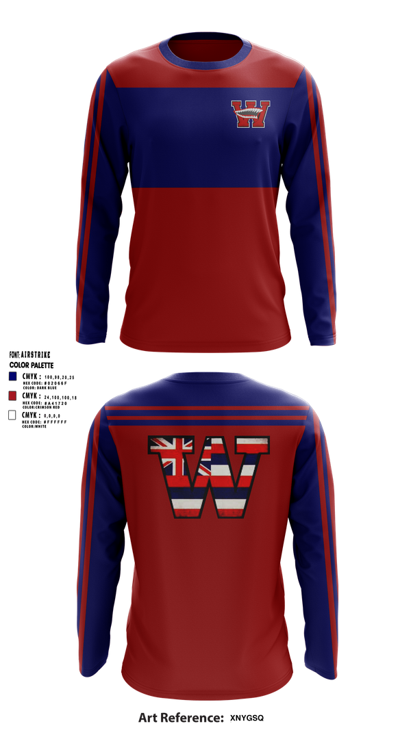 Long Sleeve Performance Shirt, Waianae Je. Seariders, , Teamtime, Team time, sublimation, custom sports apparel, team uniforms, spirit wear, spiritwear, sports uniforms, custom shirts, team store, custom team store, fundraiser sports, apparel fundraiser