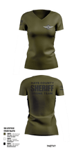 Hays County Sheriff Drone Team  Women's Short Sleeve V-neck Shirt - 1
