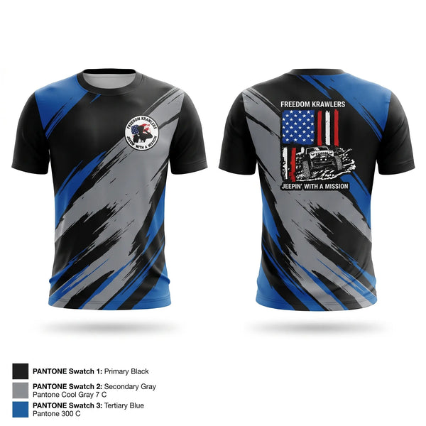Short Sleeve Performance Shirt, Freedom Krawlers, , Teamtime, Team time, sublimation, custom sports apparel, team uniforms, spirit wear, spiritwear, sports uniforms, custom shirts, team store, custom team store, fundraiser sports, apparel fundraiser