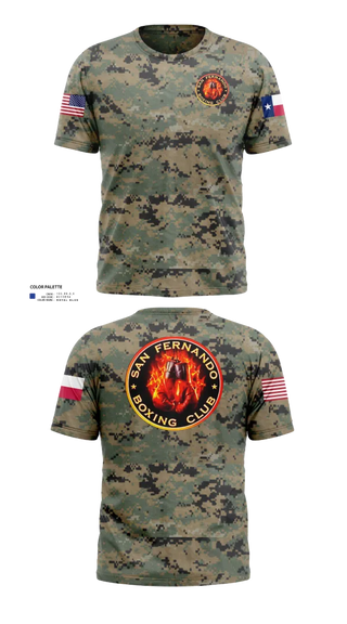 Old School Cotton Feel Shirt, San Fernando Boxing Club, Spirit Store, Teamtime, Team time, sublimation, custom sports apparel, team uniforms, spirit wear, spiritwear, sports uniforms, custom shirts, team store, custom team store, fundraiser sports, apparel fundraiser
