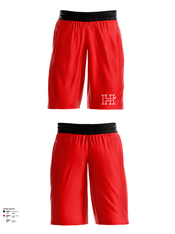 Womens Basketball Shorts, Hart Pirates, Women's Basketball, Teamtime, Team time, sublimation, custom sports apparel, team uniforms, spirit wear, spiritwear, sports uniforms, custom shirts, team store, custom team store, fundraiser sports, apparel fundraiser