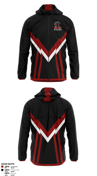 Windbreaker, Inner City Wrestling, Wrestling, Teamtime, Team time, sublimation, custom sports apparel, team uniforms, spirit wear, spiritwear, sports uniforms, custom shirts, team store, custom team store, fundraiser sports, apparel fundraiser