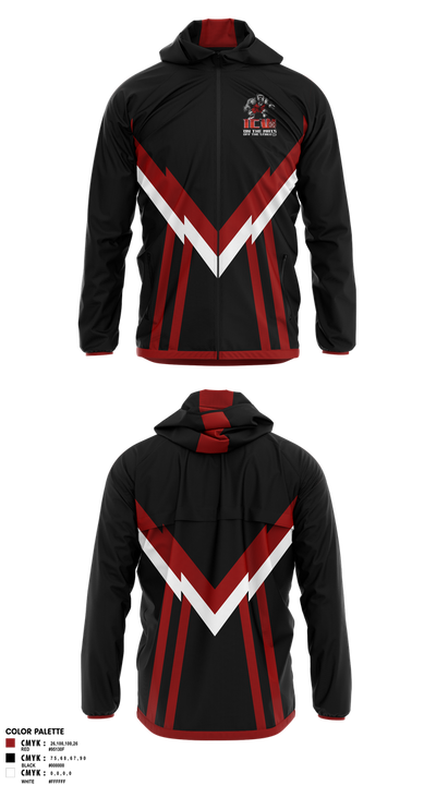 Inner City Wrestling 87889128 Windbreaker - 2