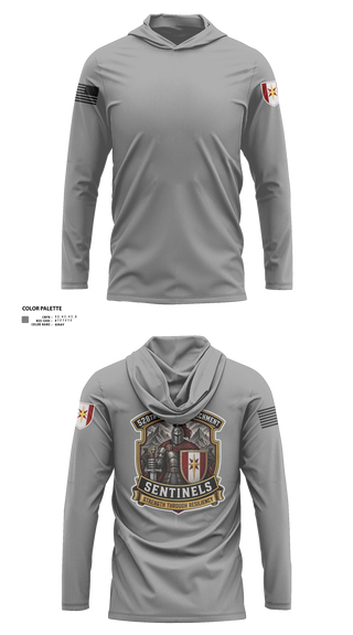 Long Sleeve hooded sunshirt, 528th MED DET COSC, Army, Teamtime, Team time, sublimation, custom sports apparel, team uniforms, spirit wear, spiritwear, sports uniforms, custom shirts, team store, custom team store, fundraiser sports, apparel fundraiser